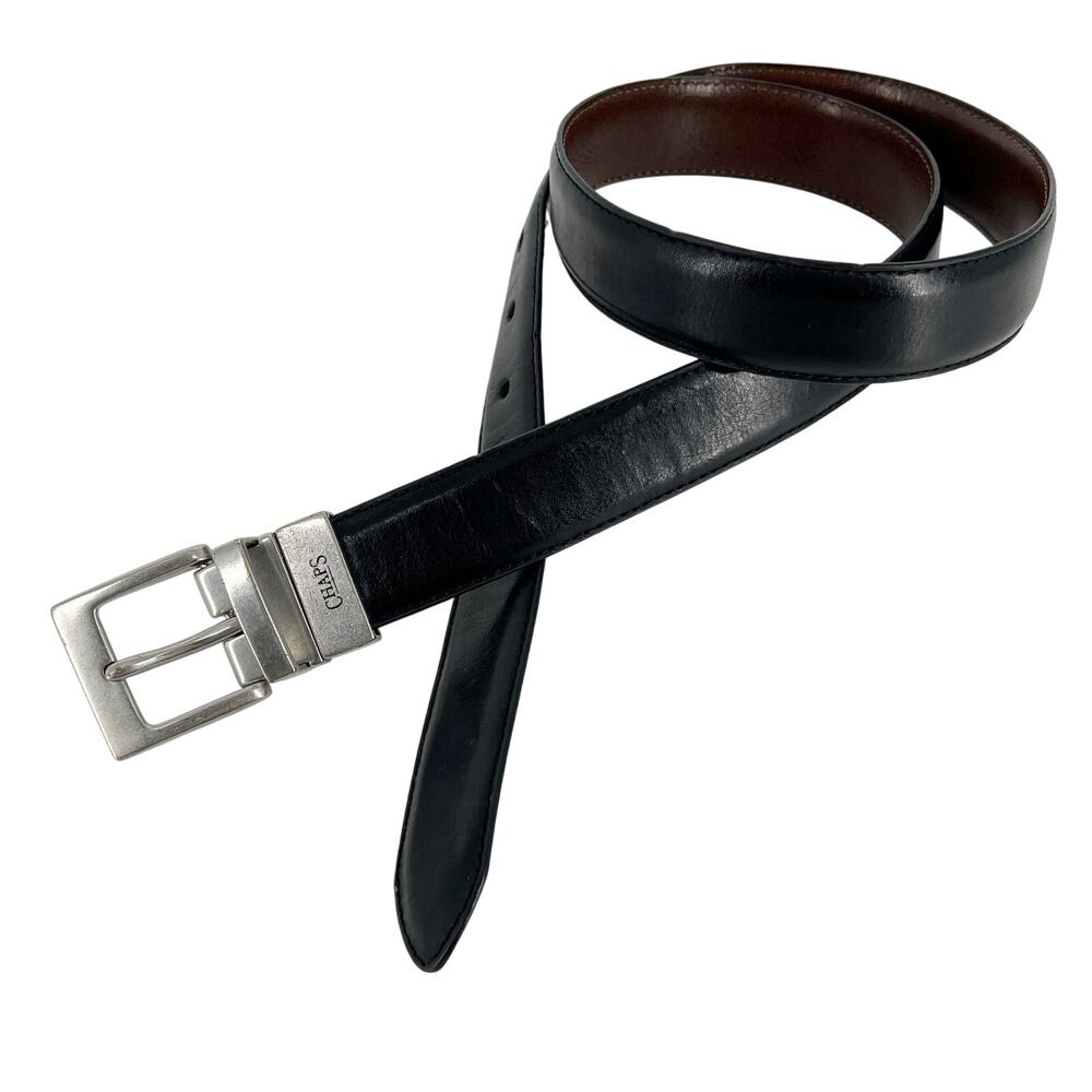 Chaps reversible leather belt